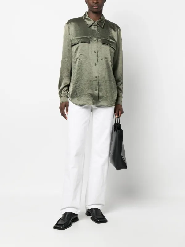 Michael Kors satin finish button down Shirt Farfetch