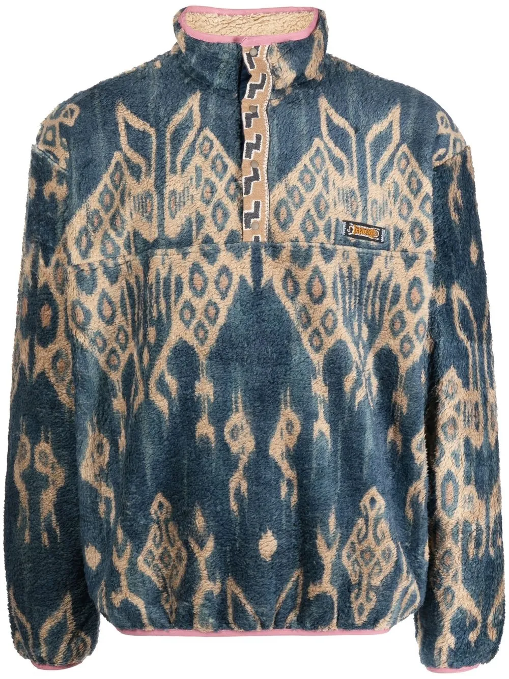 

Kapital graphic-print fleece sweatshirt - Neutrals