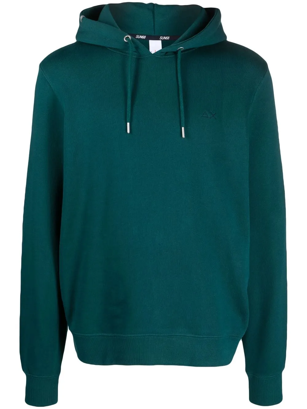 

Sun 68 logo-embroidered drawstring hoodie - Green