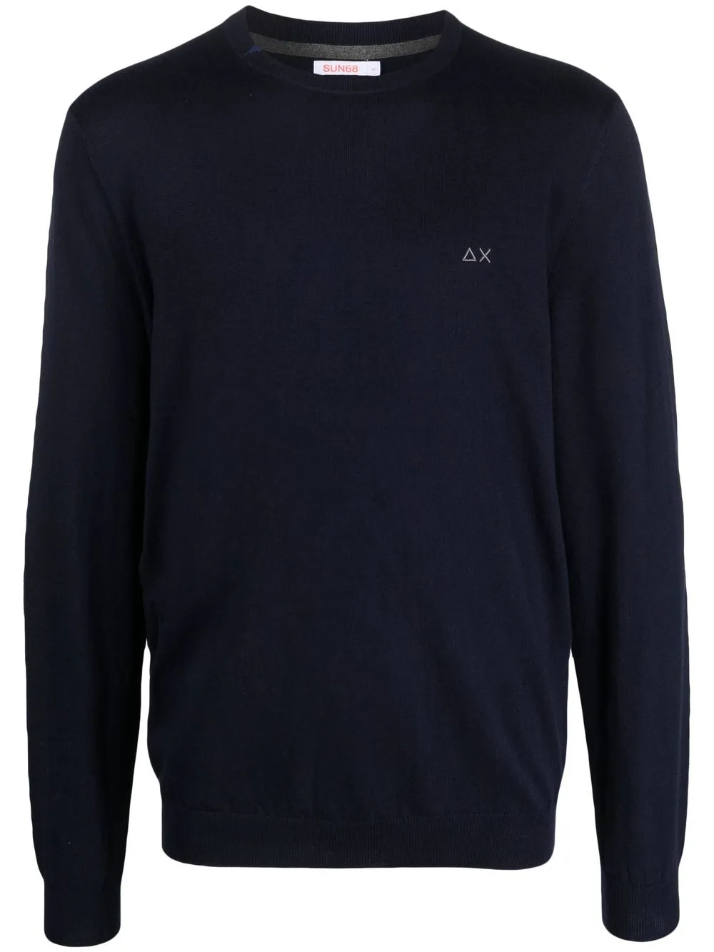 

Sun 68 embroidered-logo crew-neck sweater - Blue