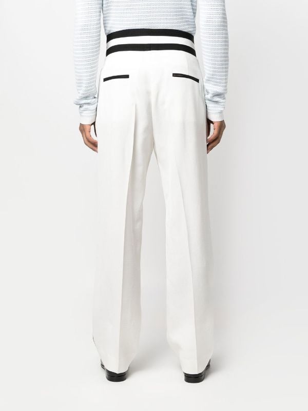 Outfit Zara Striped Pants White Crop Top Rayban Chloe  Feel Wunderbar