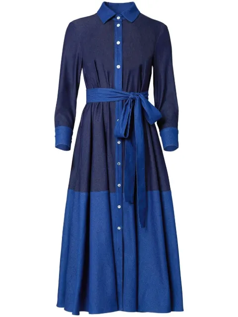 Carolina Herrera panelled shirt midi dress