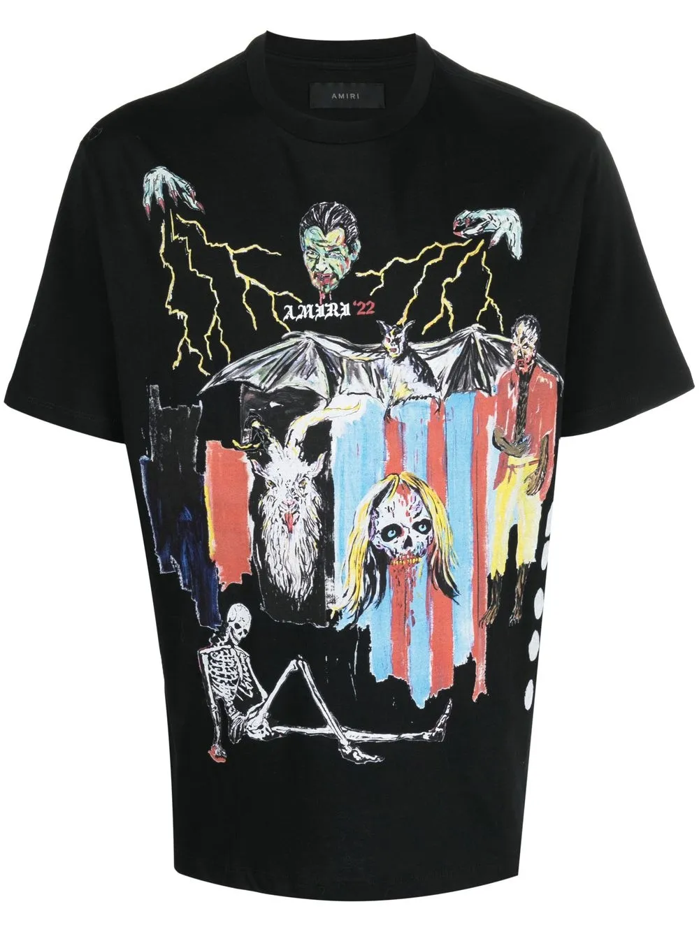 

AMIRI graphic-print short-sleeve T-shirt - Black