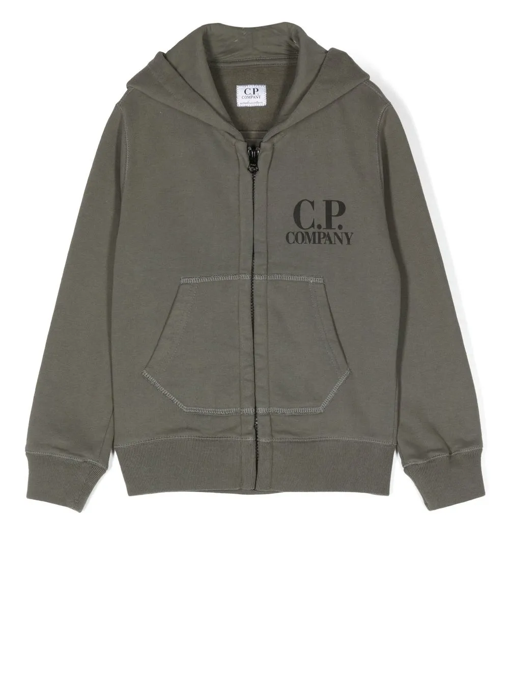 

C.P. Company Kids Goggles-detail pullover hoodie - Green