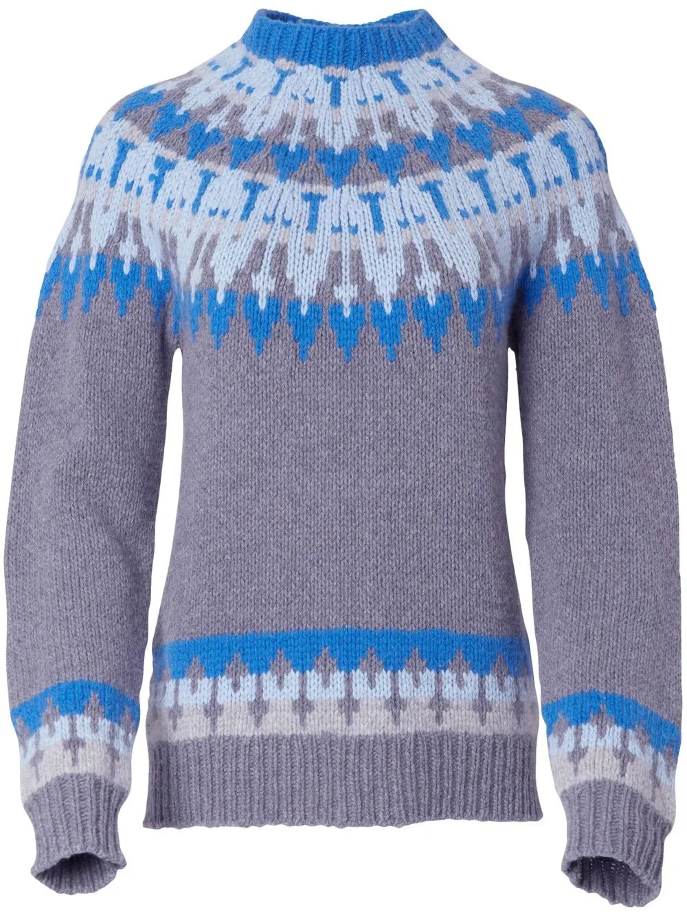 

Carolina Herrera patterned intarsia-knit jumper - Grey