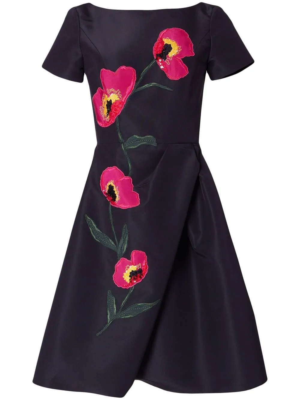 

Carolina Herrera embroidered-detail minidress - Black