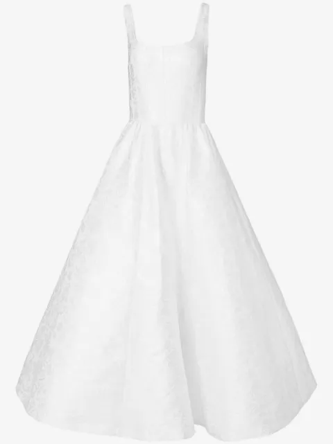 Carolina Herrera patterned-jacquard midi-dress
