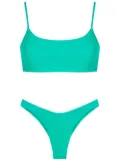 Brigitte cheeky-bottom two piece bikini - Green