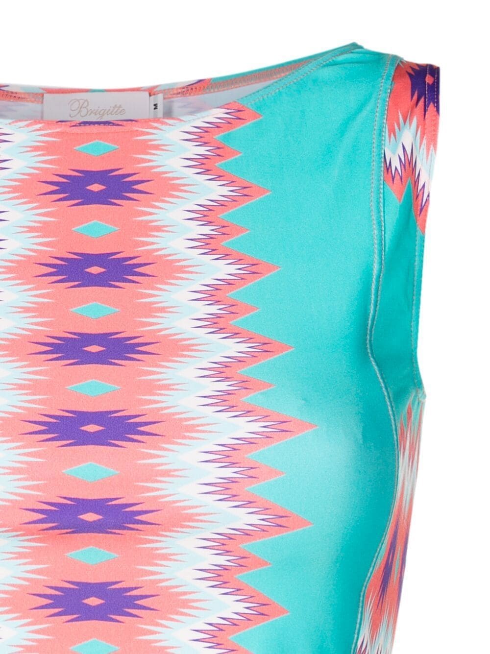Shop Brigitte Geometric-print Bikini Set In Blue