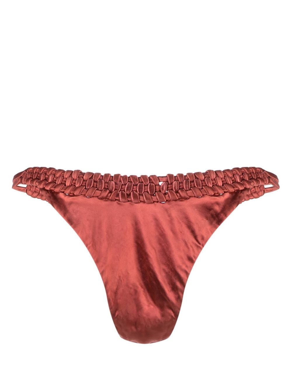 Isa Boulder Bikinislip met kettingdetail - CHERRY