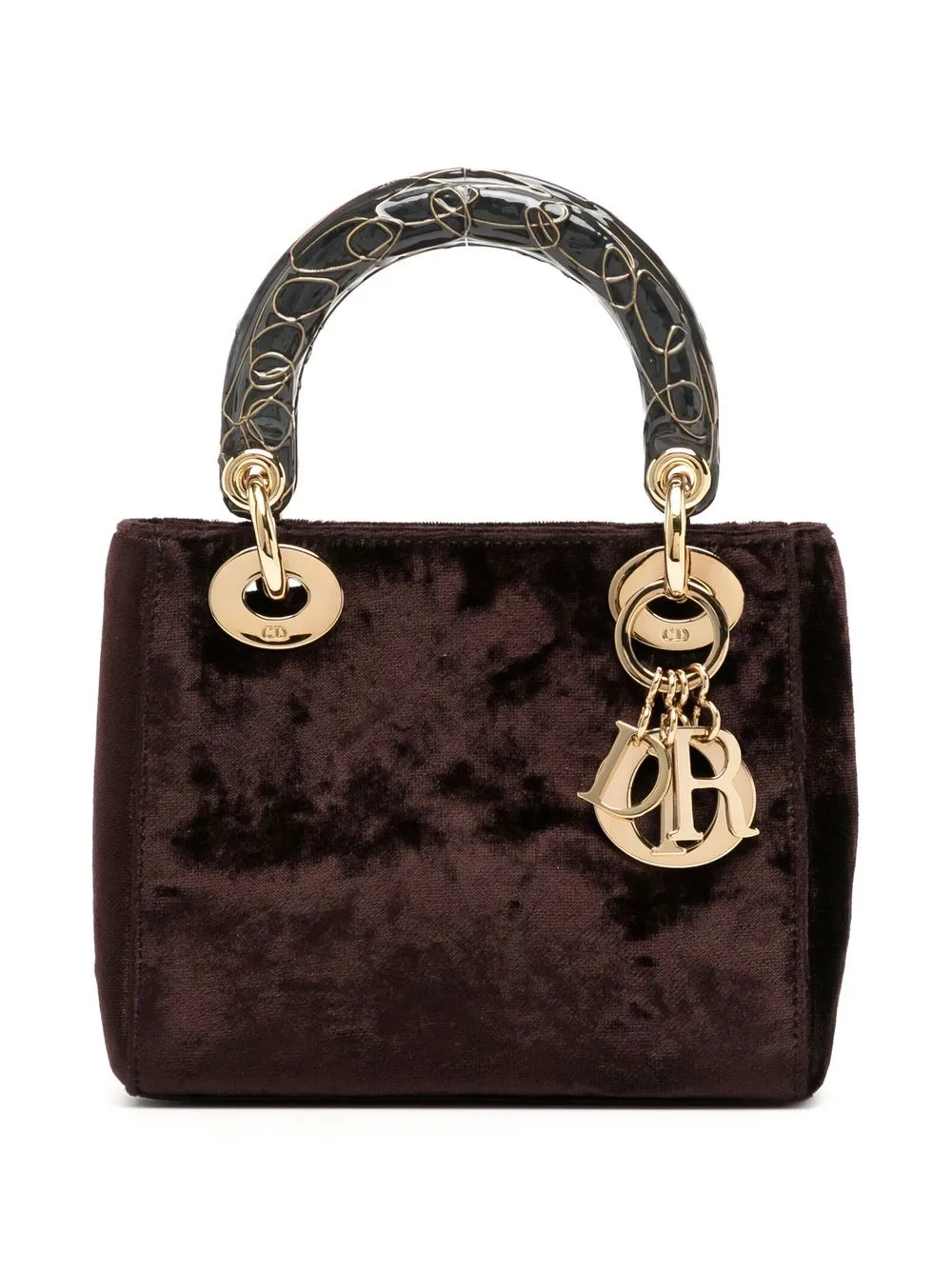 

Christian Dior 2000 pre-owned Lady Dior Cannage mini tote bag - Brown