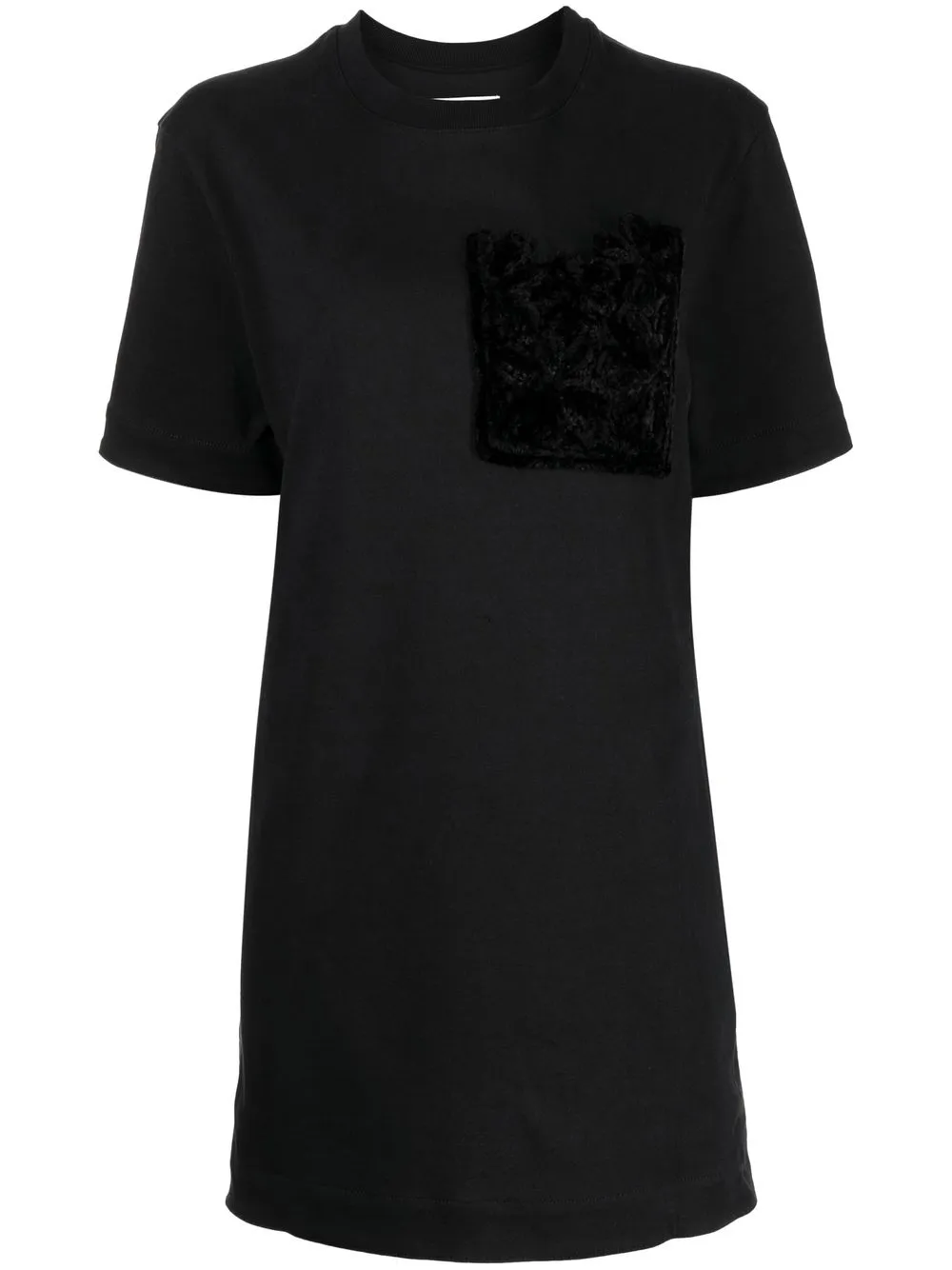 

Jil Sander velvet patch T-shirt - Black