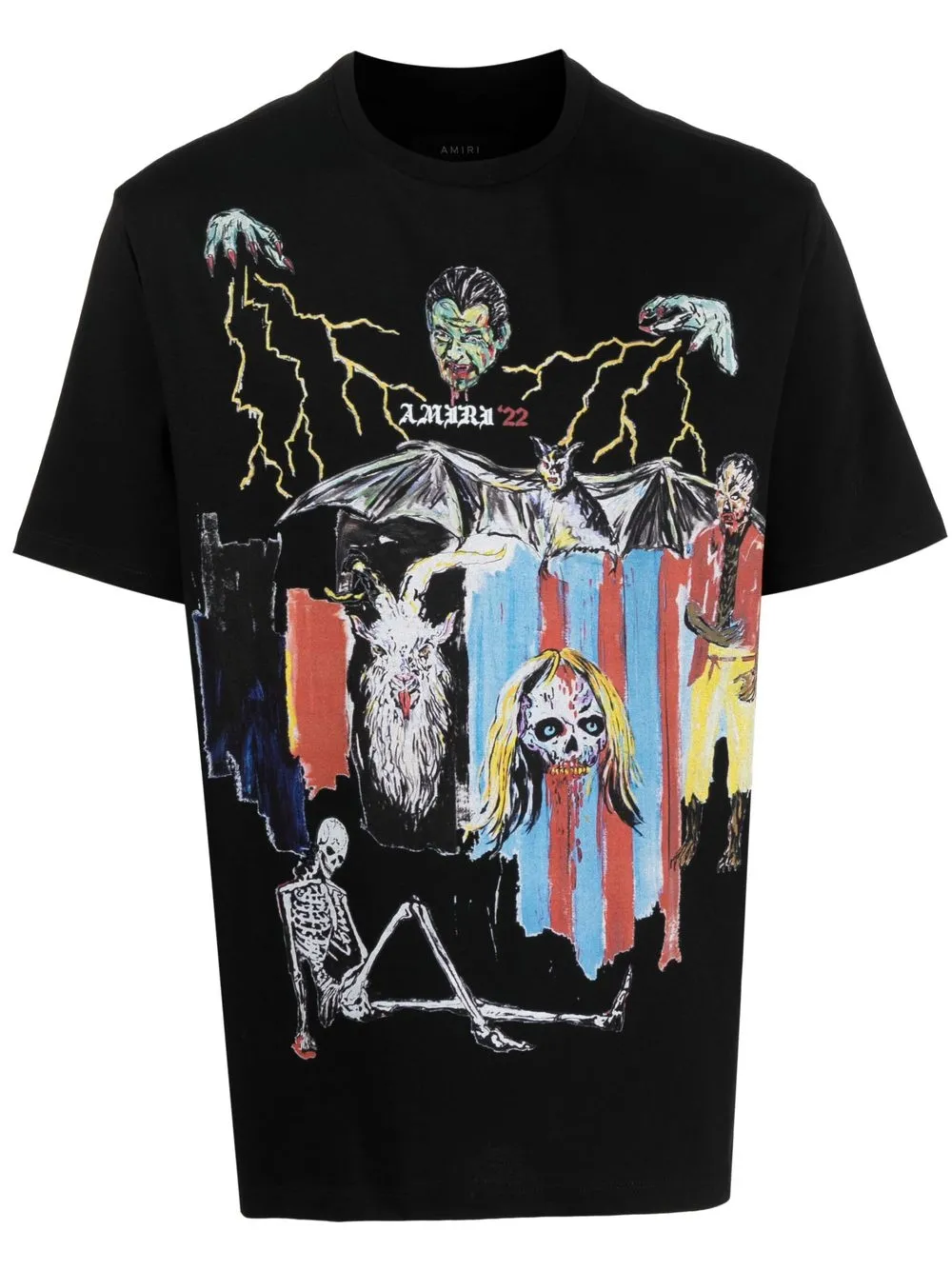 

AMIRI graphic-print short-sleeve T-shirt - Black