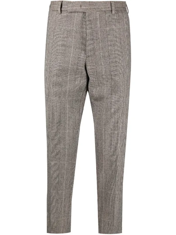 Pantaloni a quadri Grigio Farfetch Abbigliamento Pantaloni e jeans Jeans Jeans straight 