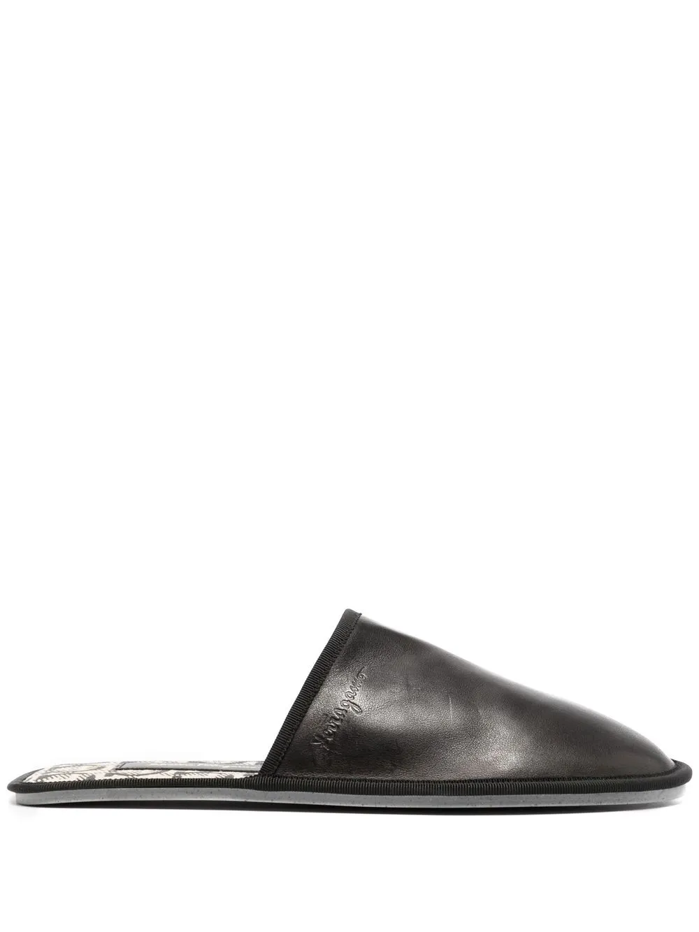 

Ferragamo Anchelo leather slippers - Black