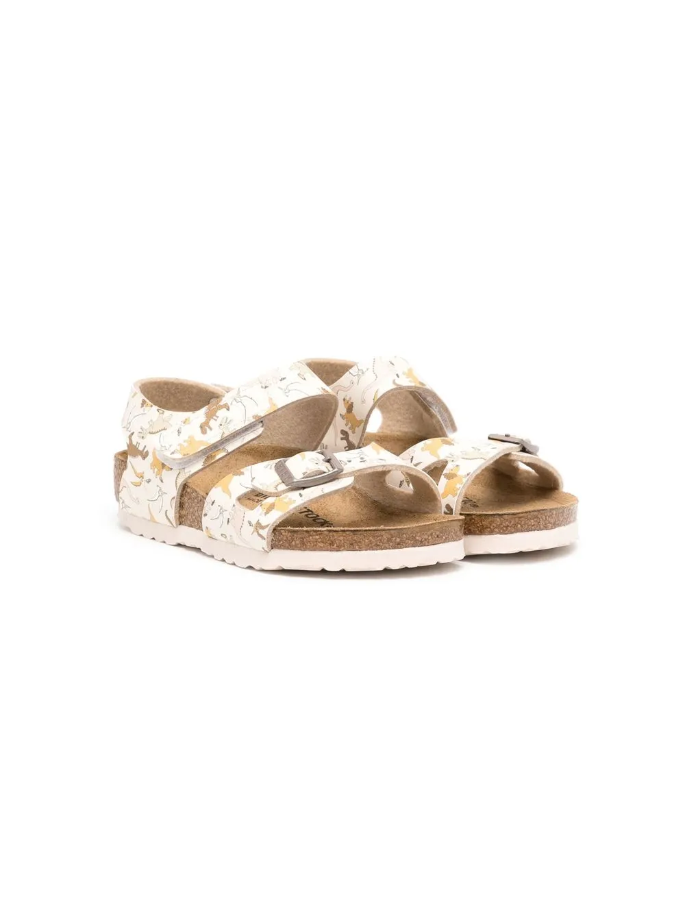 

Birkenstock Kids Colorado dinosaur-print sandals - Multicolour