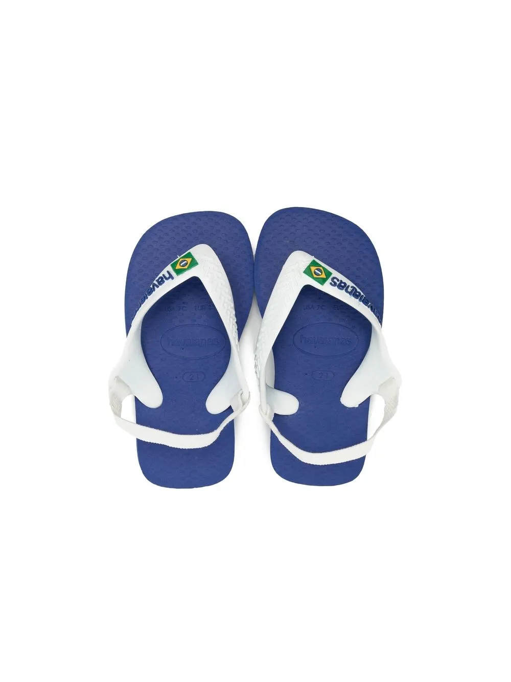 Havaianas Brazil Logo Sandals In Blue