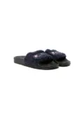 Stella McCartney Kids x Disney logo-patch slides - Blue