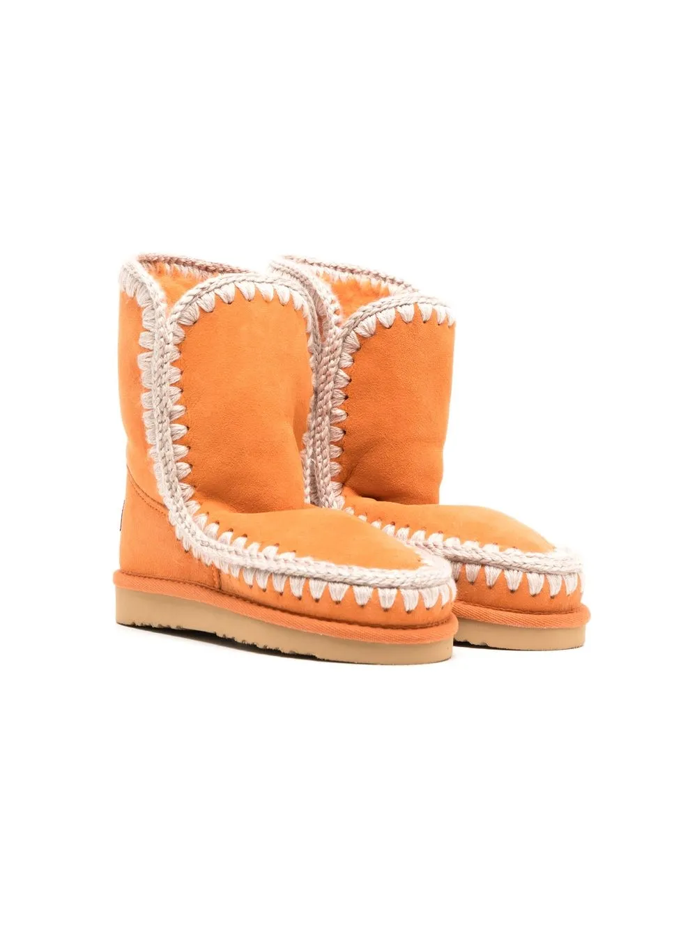 

Mou Kids Eskimo suede snow boots - Orange