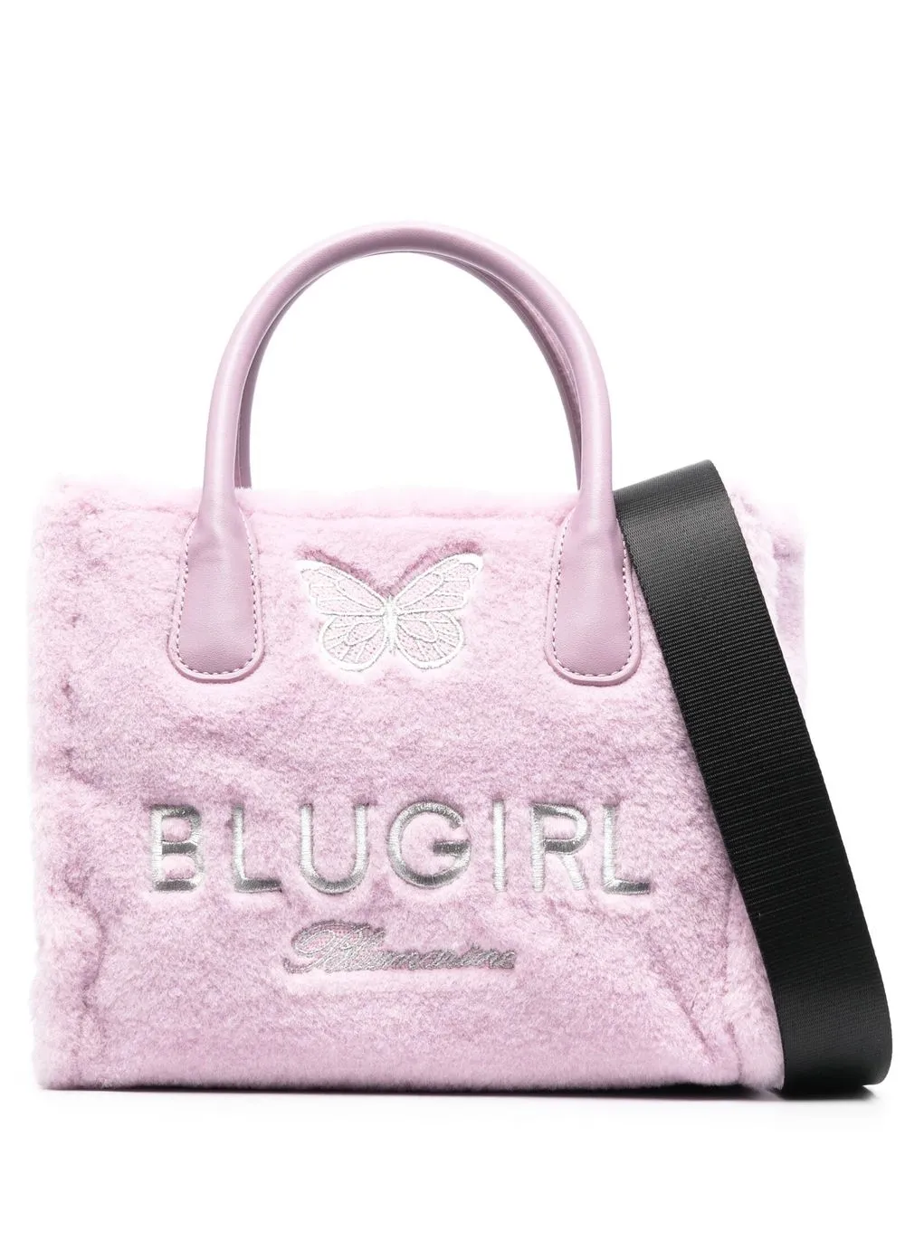 

Blugirl tote con logo bordado - Rosado