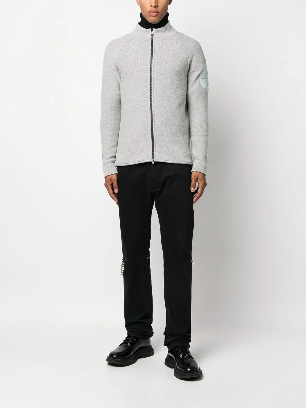 Stone Island Vest met Compass-print - Grijs