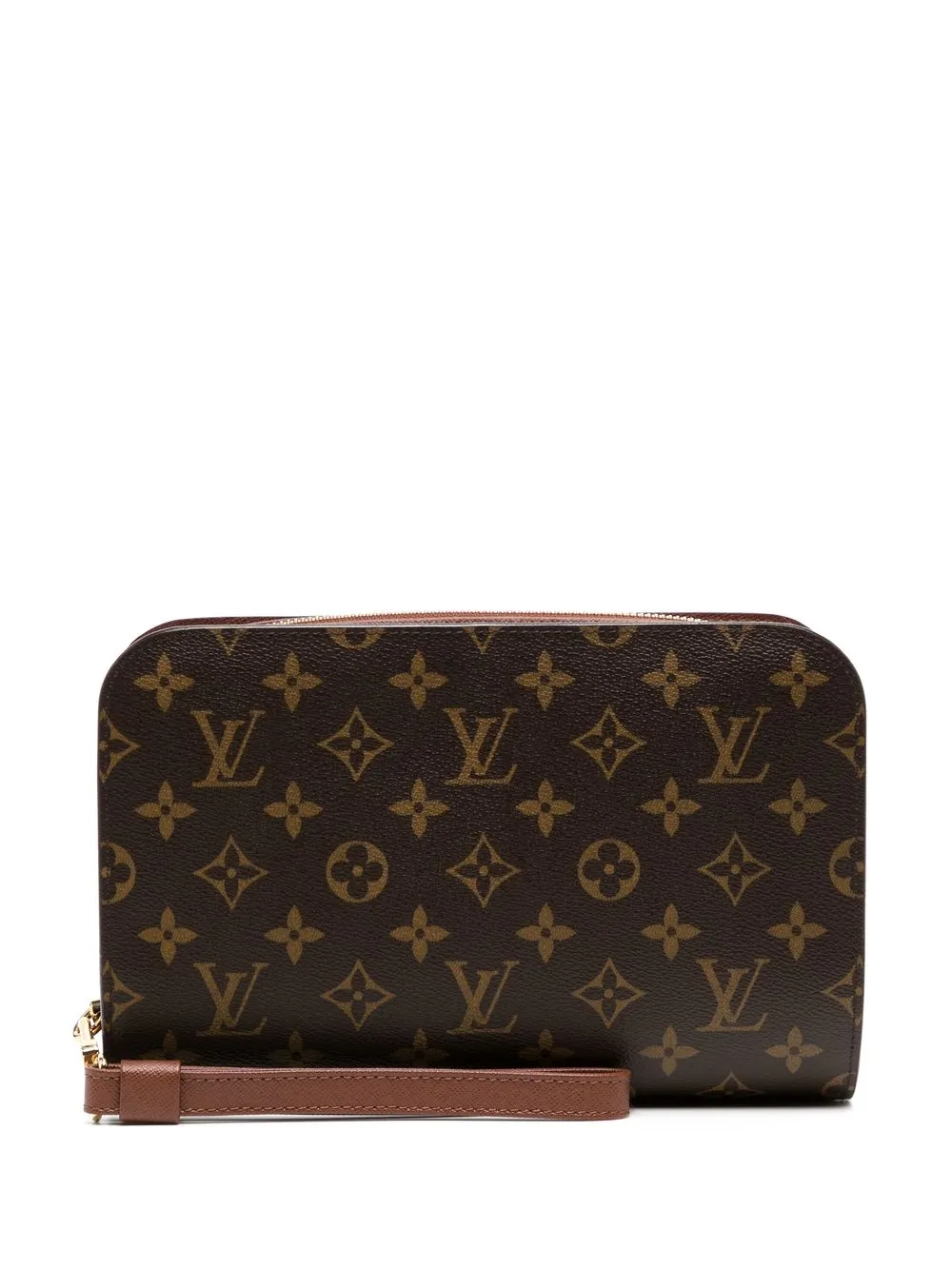 

Louis Vuitton 2010 pre-owned Monogram Orsay clutch bag - Brown