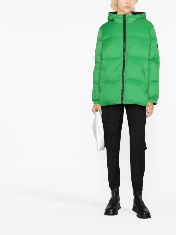 Yves Salomon フーデッド ダウンジャケット | ブラック | FARFETCH JP