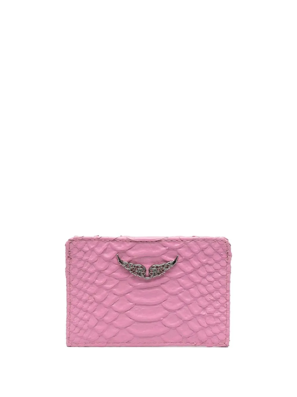 

Zadig&Voltaire tarjetero con efecto de piel de cocodrilo en relieve - Rosado