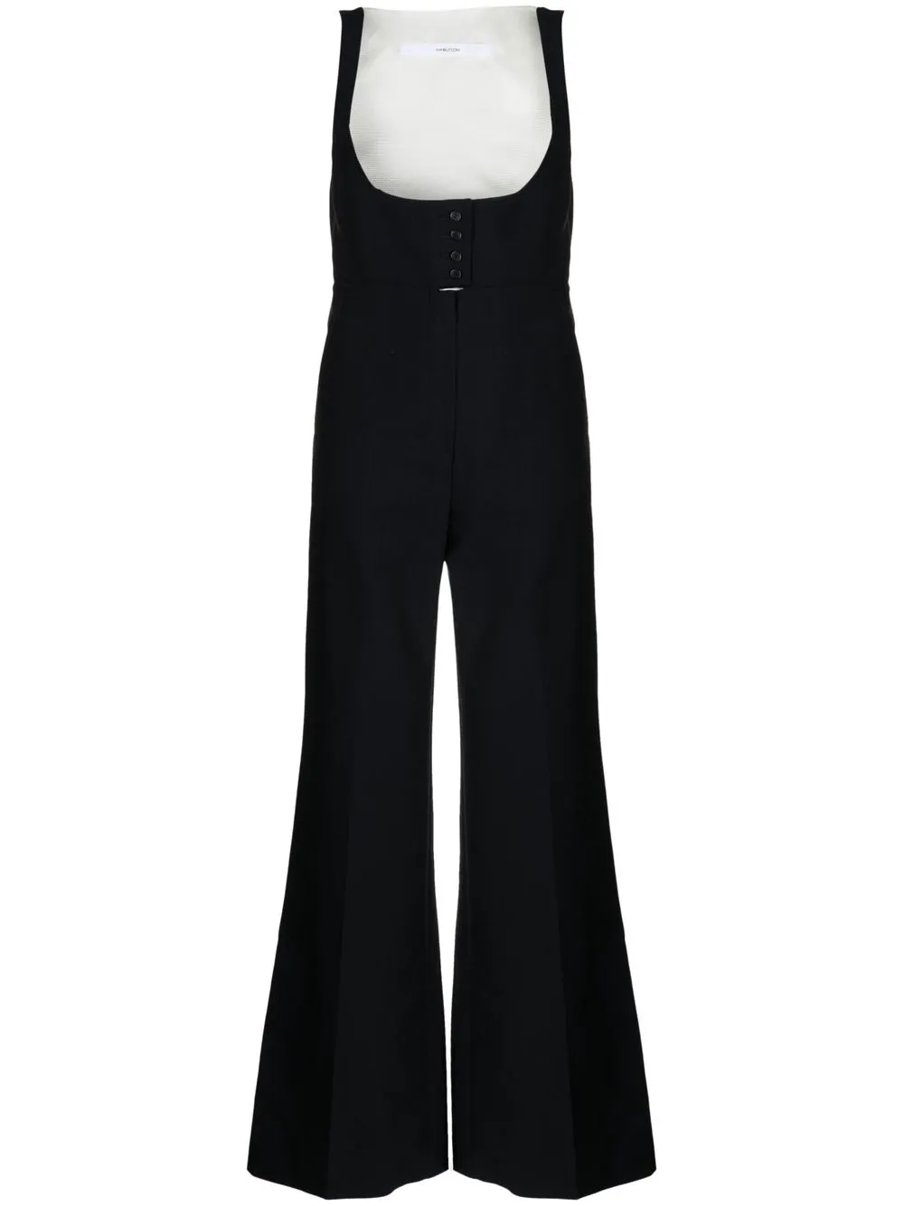 

pushBUTTON pantalones anchos - Negro