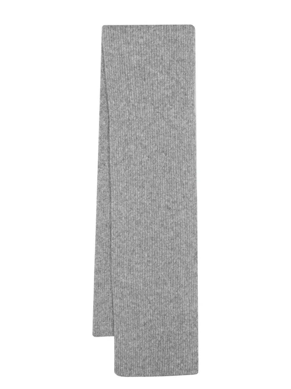 

Closed ribbed knitted scarf - Grey