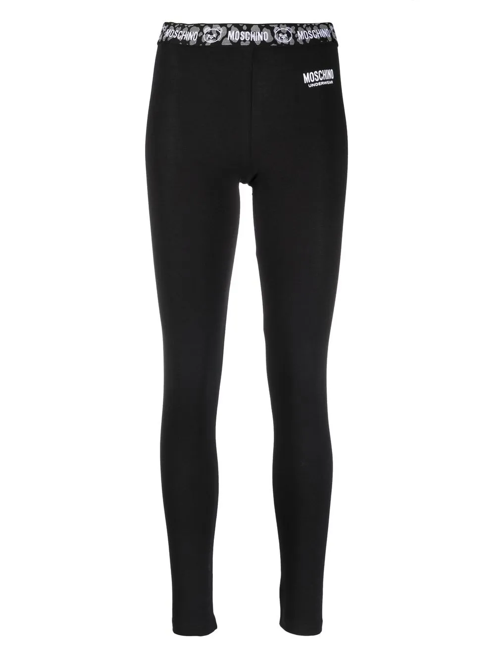 

Moschino leggins con logo en la pretina - Negro