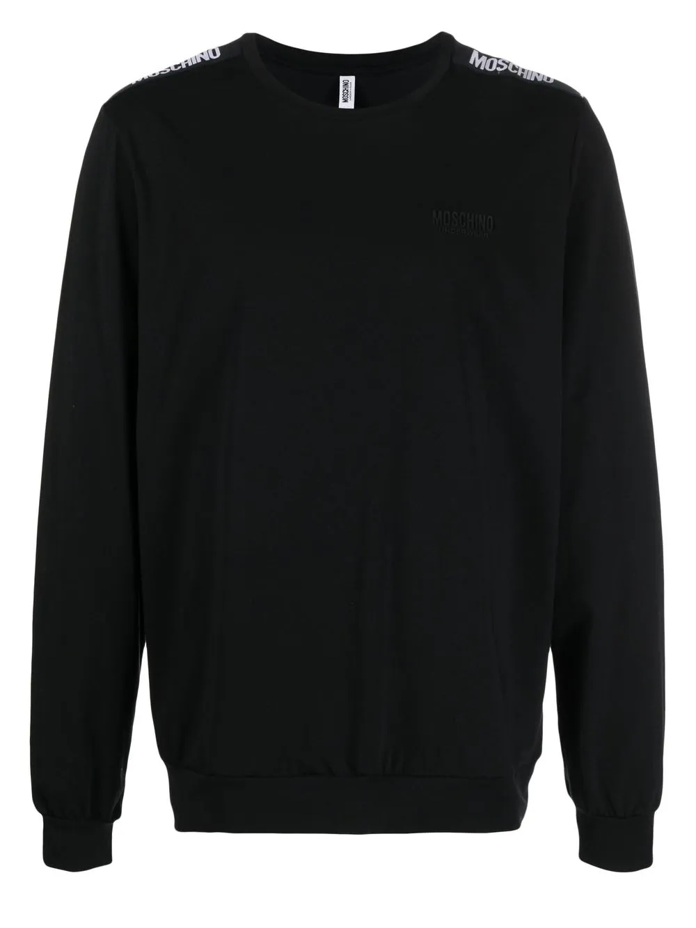 

Moschino logo-tape detail sweatshirt - Black