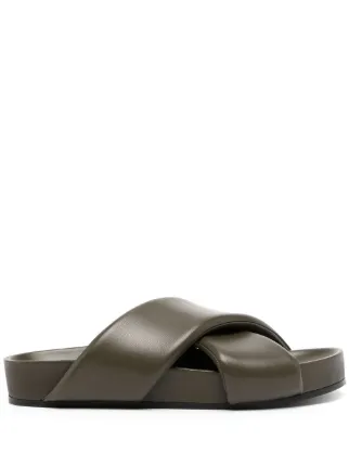 Jil Sander チャンキーサンダル | グリーン | FARFETCH JP