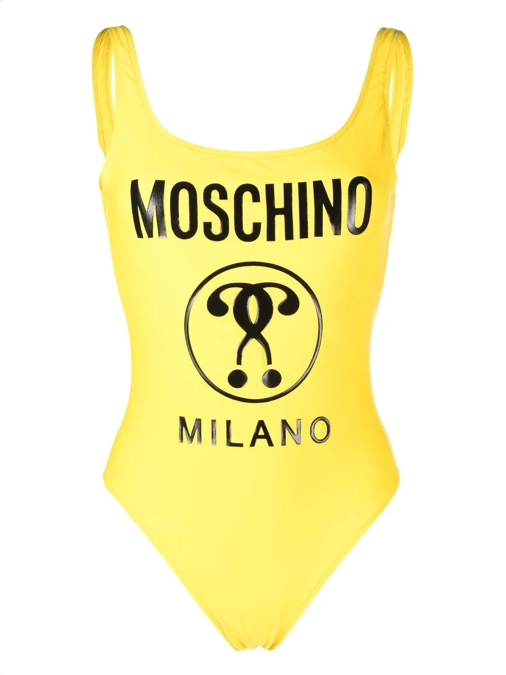 

Moschino traje de baño con logo estampado - Amarillo