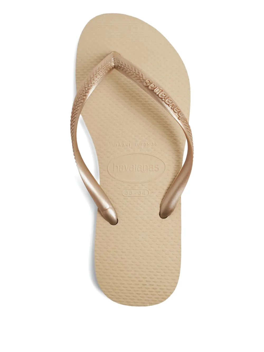Havaianas Slim metallic teenslippers Goud