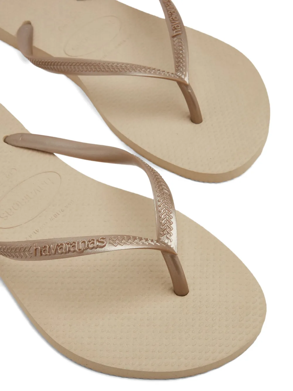 Havaianas Slim metallic teenslippers Goud