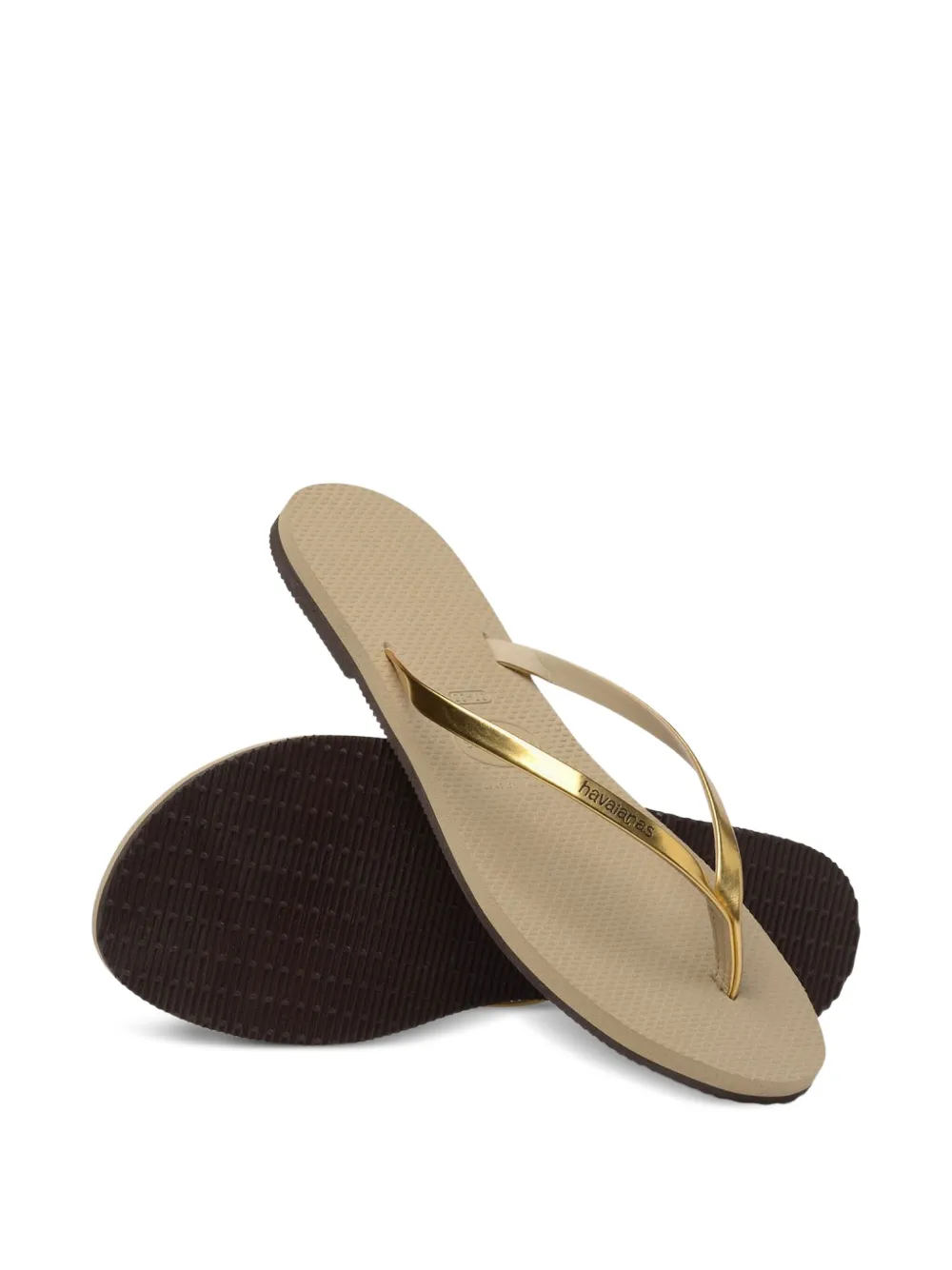 Havaianas logo-detail flip-flops Gold