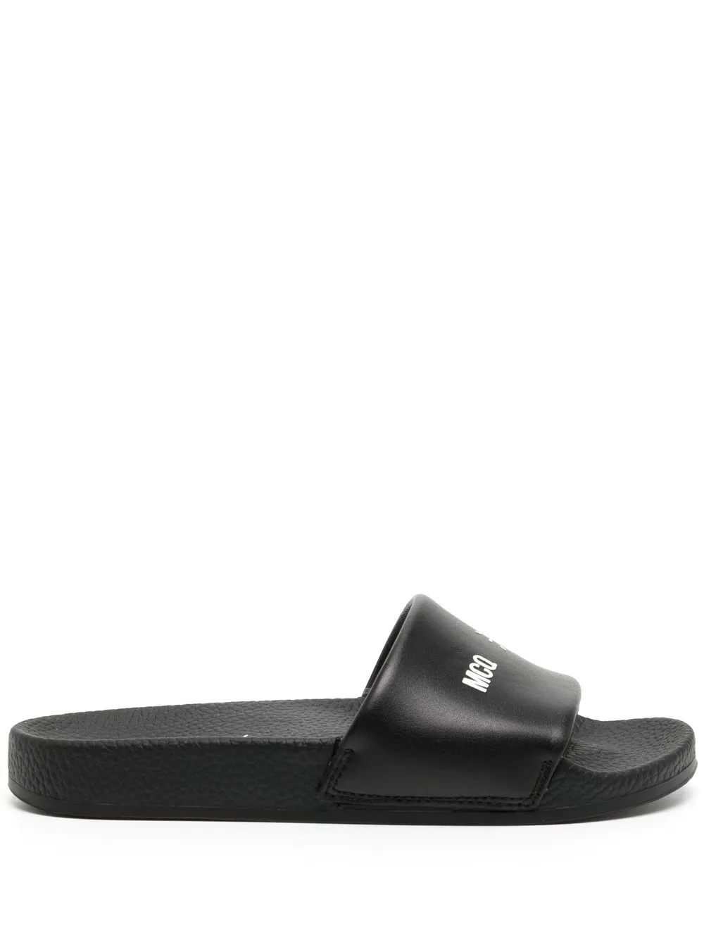 

MCQ flip flops con logo estampado - Negro