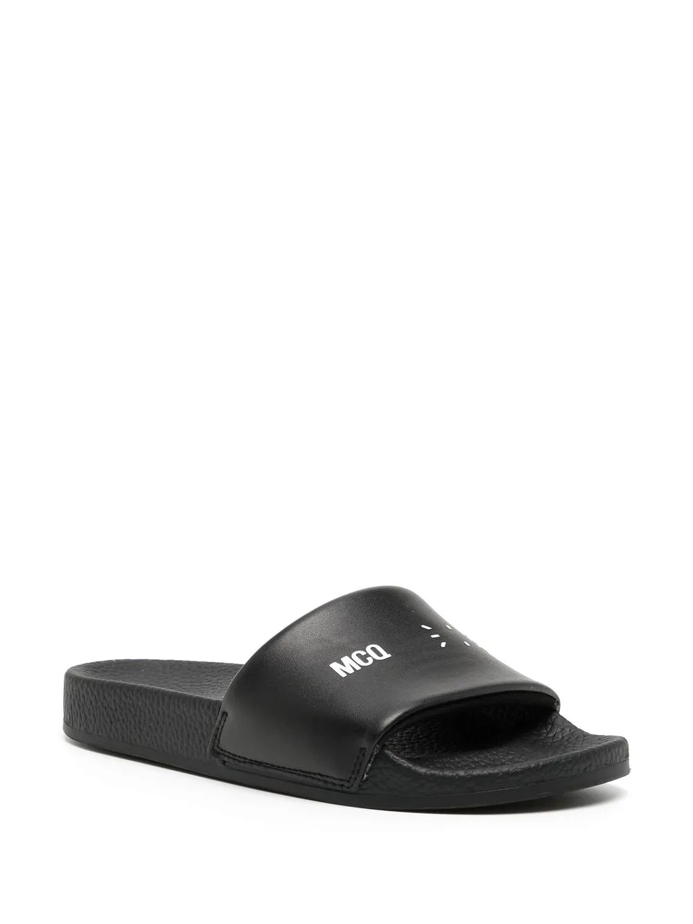 balenciaga mono logo platform pool slides