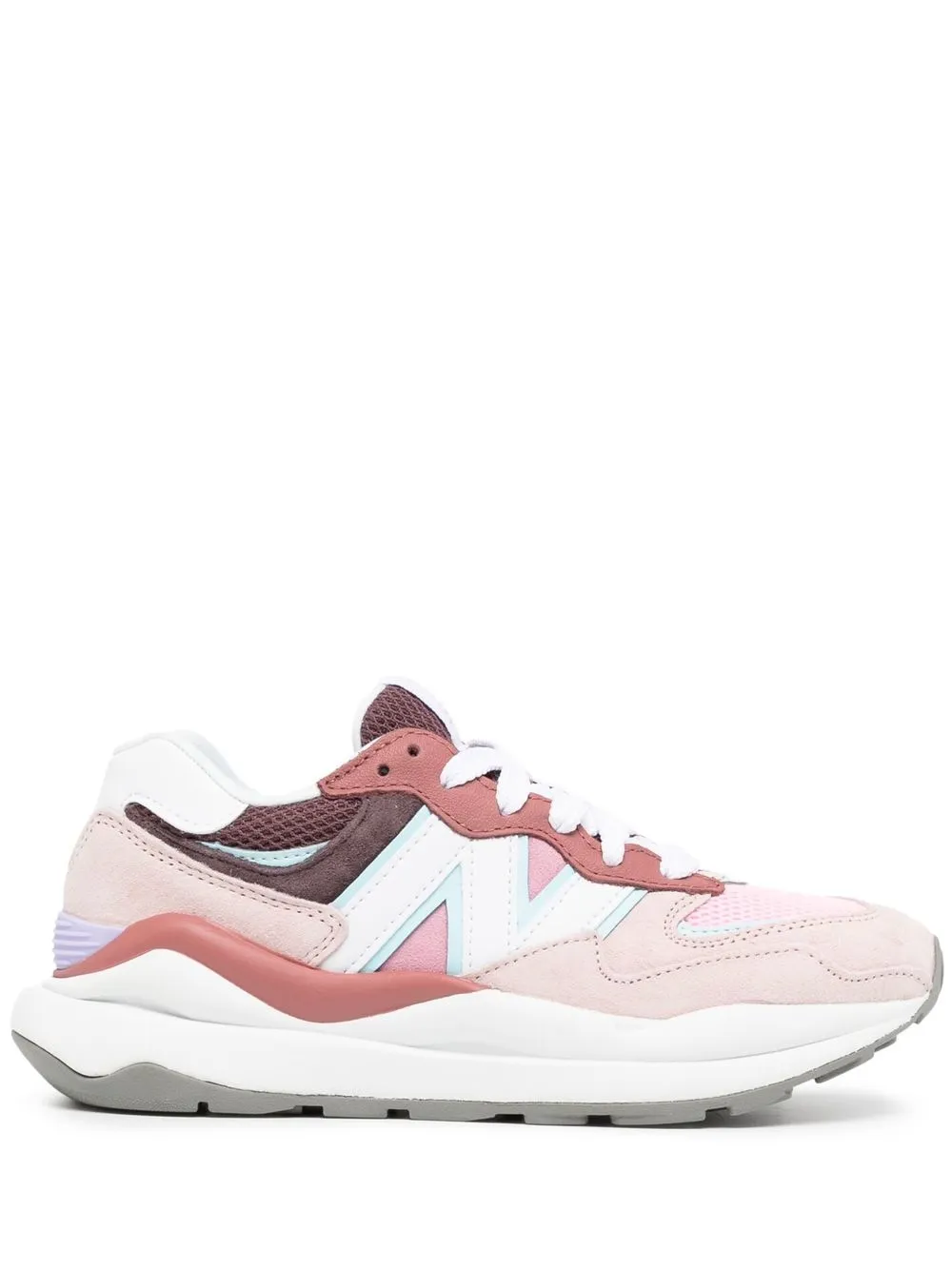 

New Balance logo-patch lace-up sneakers - Multicolour