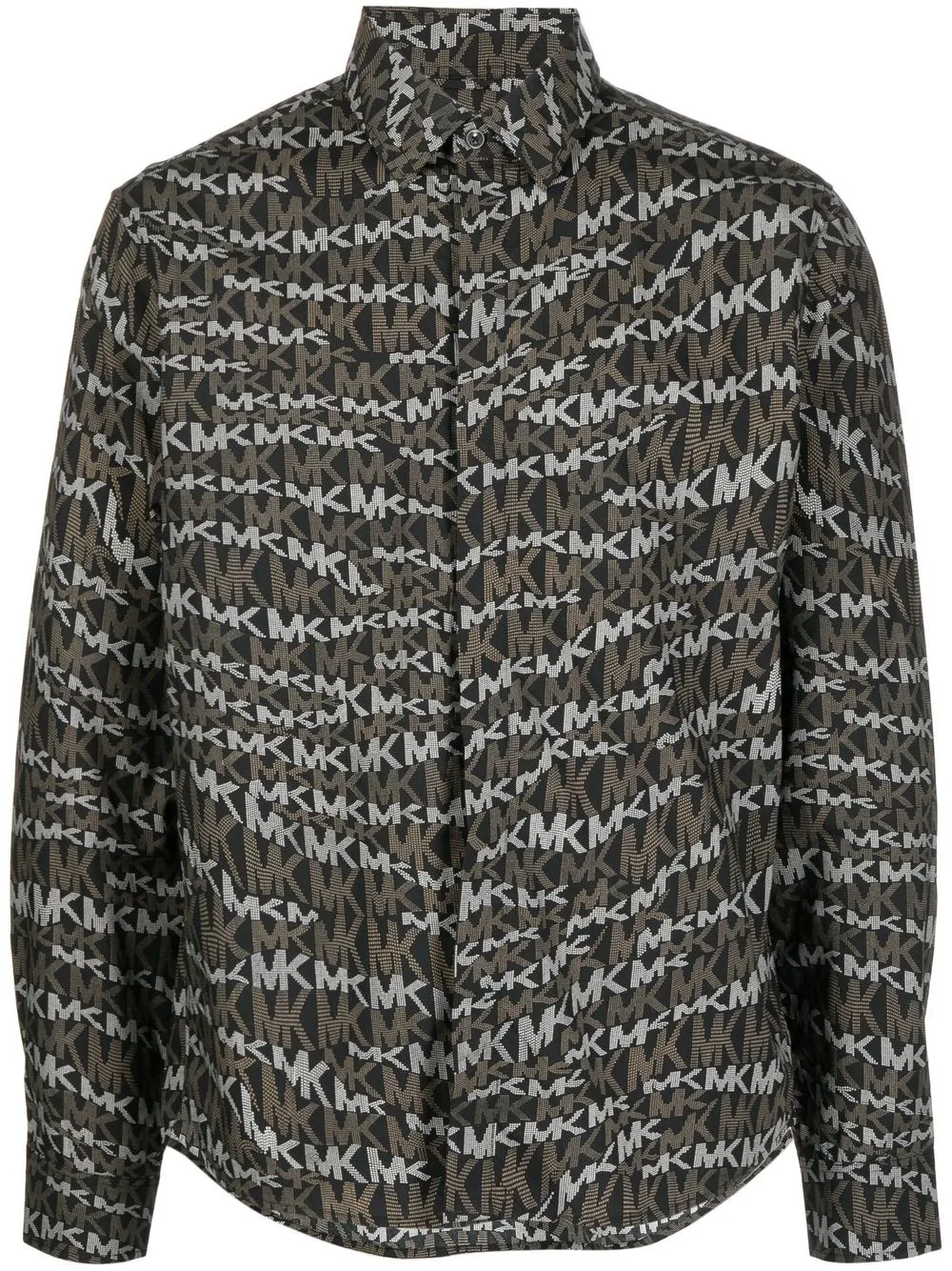 

Michael Kors all-over logo-print shirt - Brown