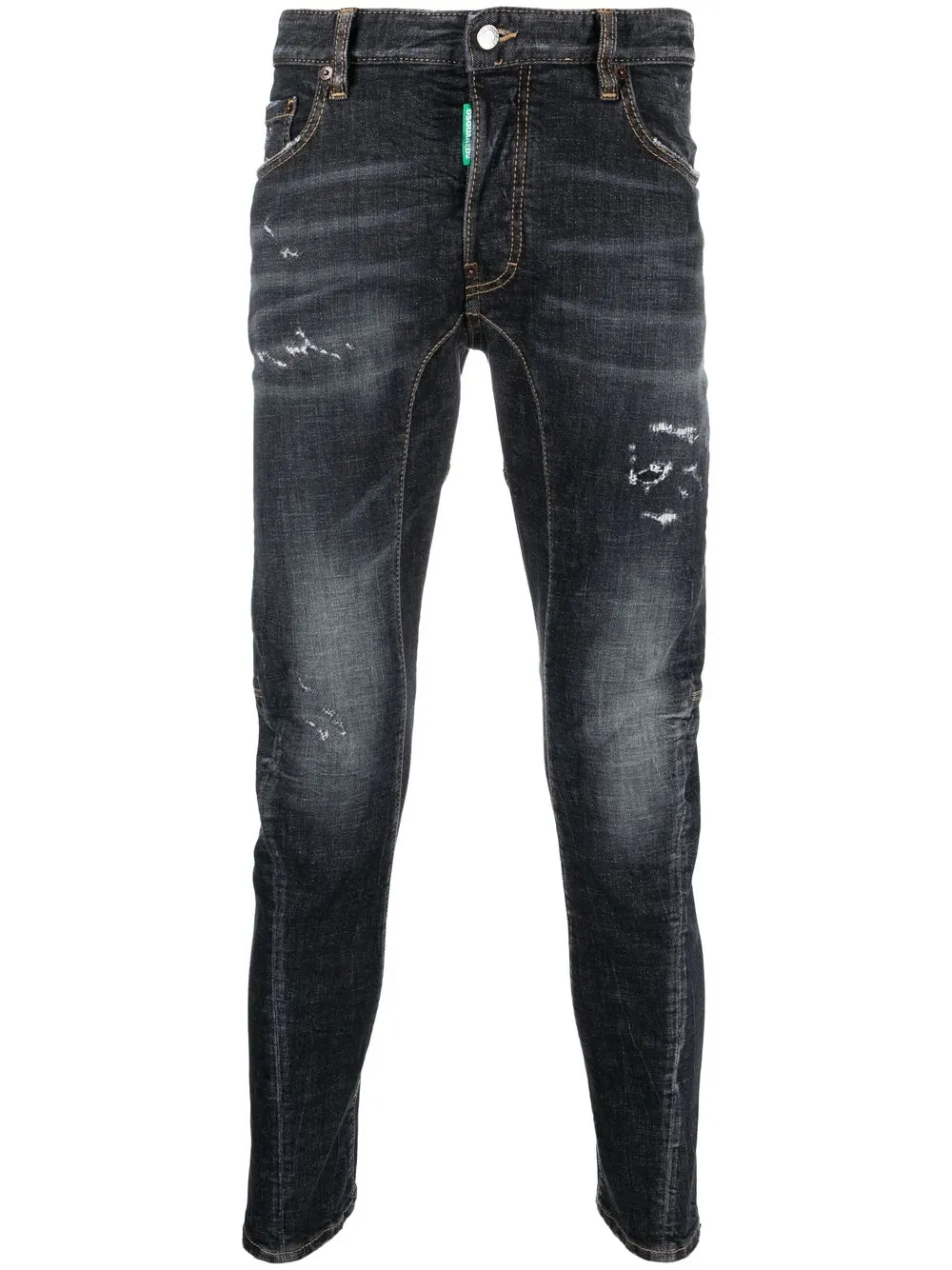 

Dsquared2 jeans tapered con parche del logo - Negro