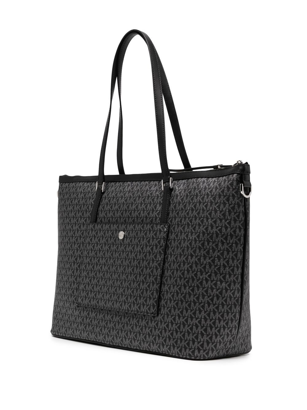 Michael Michael Kors Women's Heritage Large Logo Tote Bag - Black - Totes