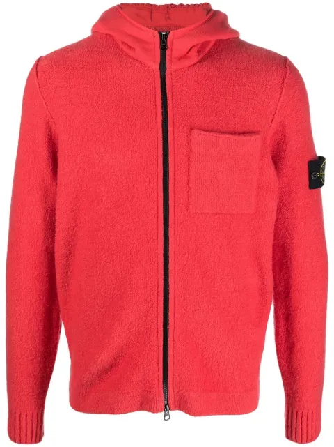 Stone Island hoodie con parche de brújula