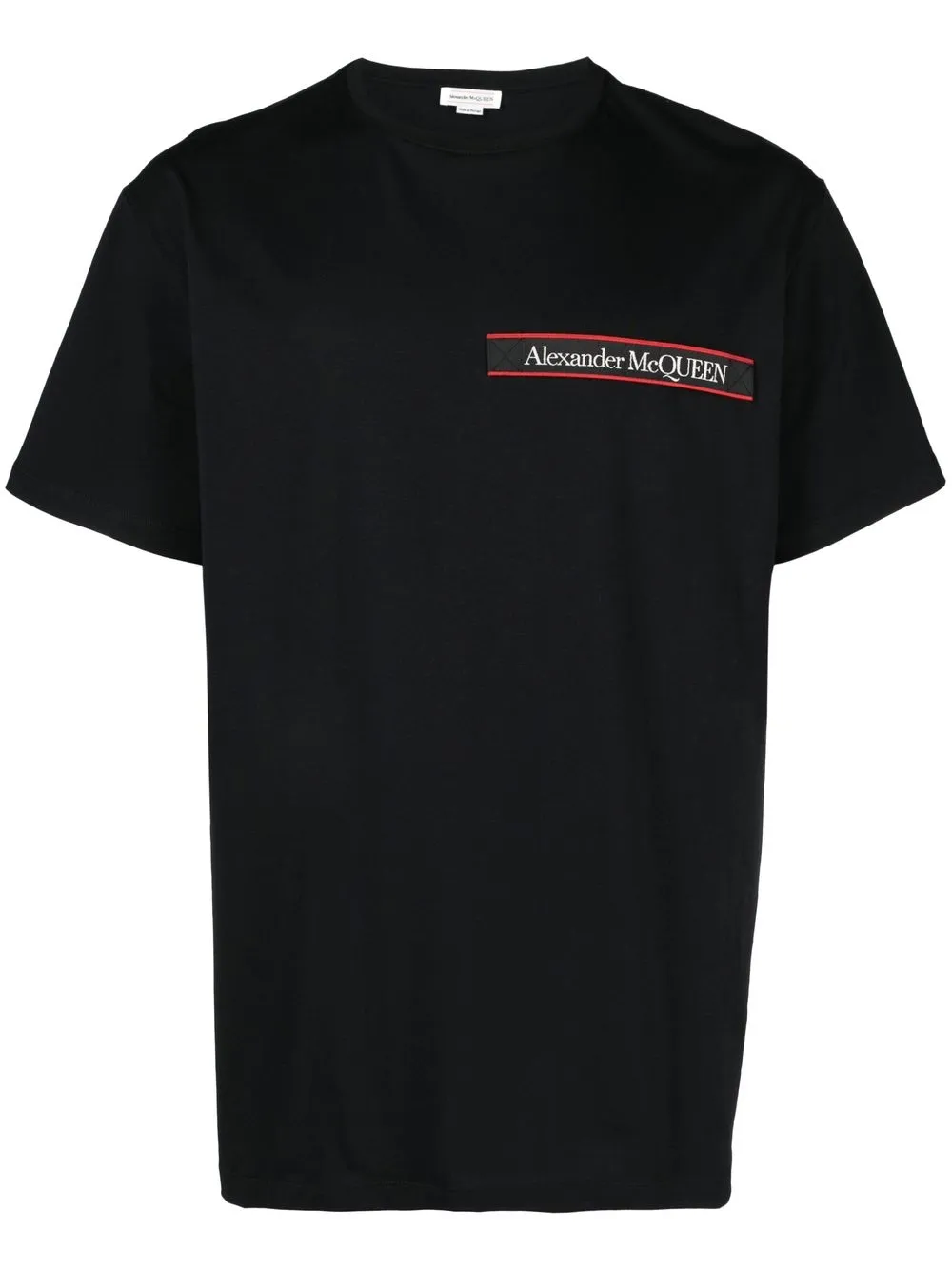 

Alexander McQueen logo-tape cotton T-shirt - Black