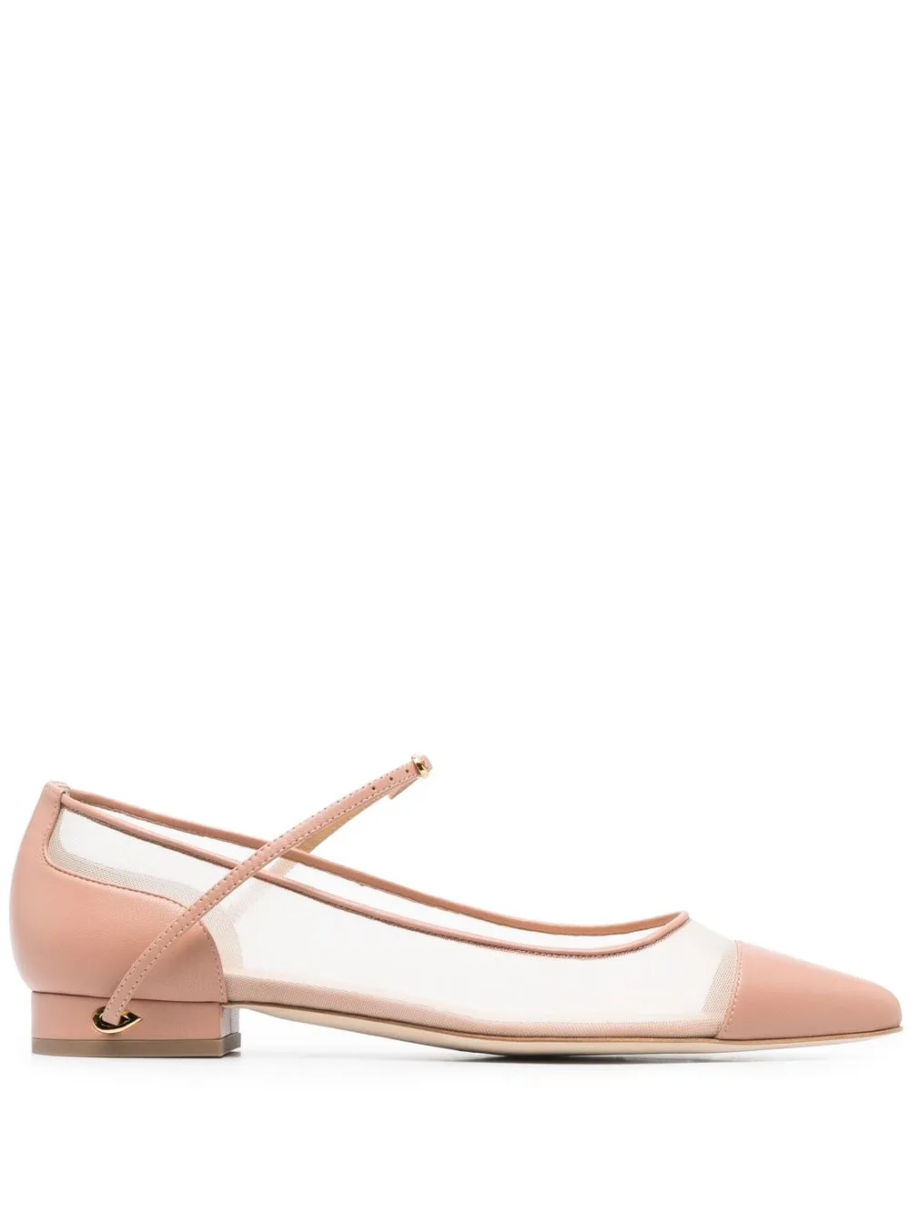 Jennifer Chamandi Lorenzo buckle-strap ballerina shoes
