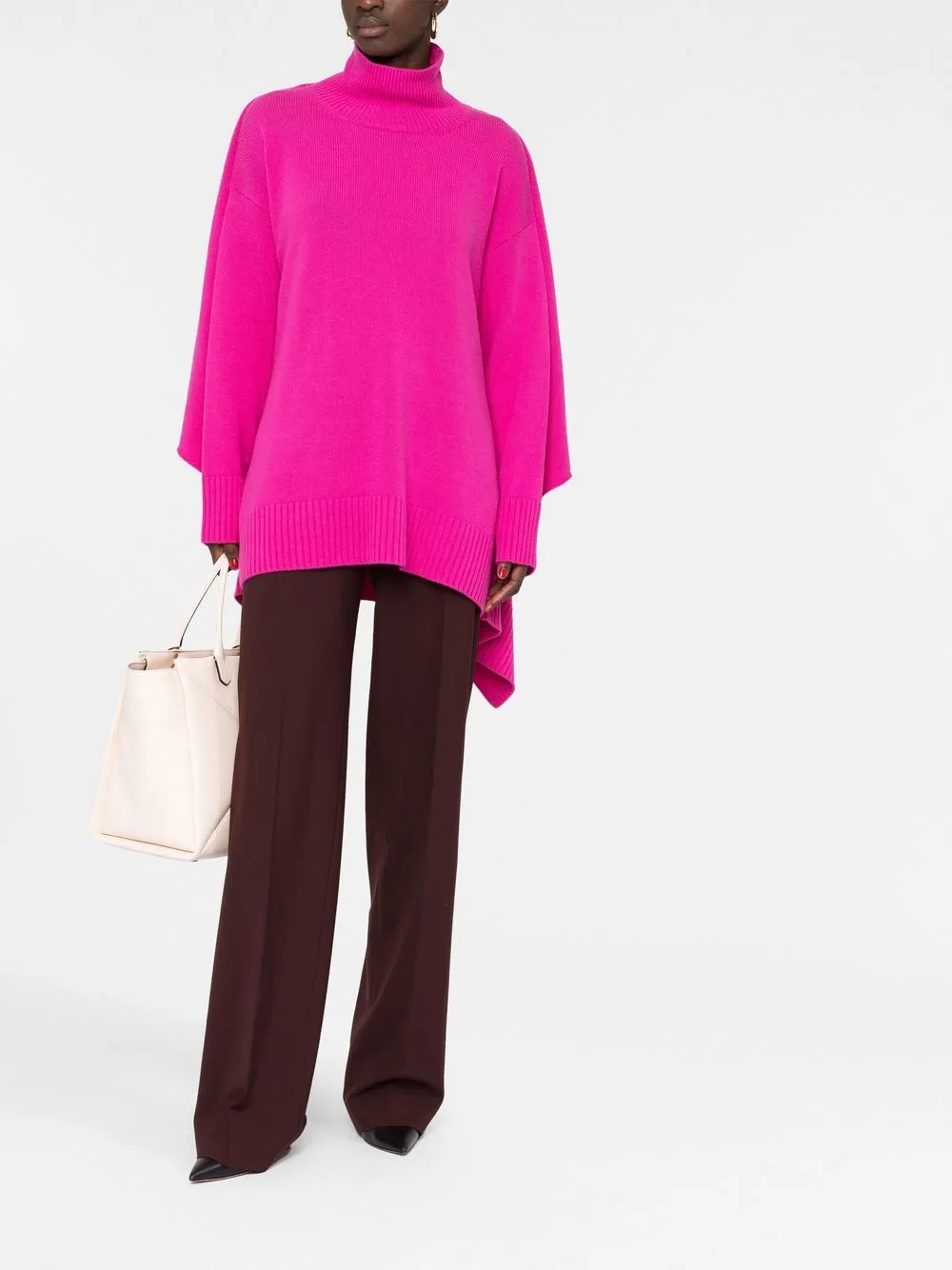 Valentino Garavani draped roll-neck jumper | Knitted Sweaters | Image 2