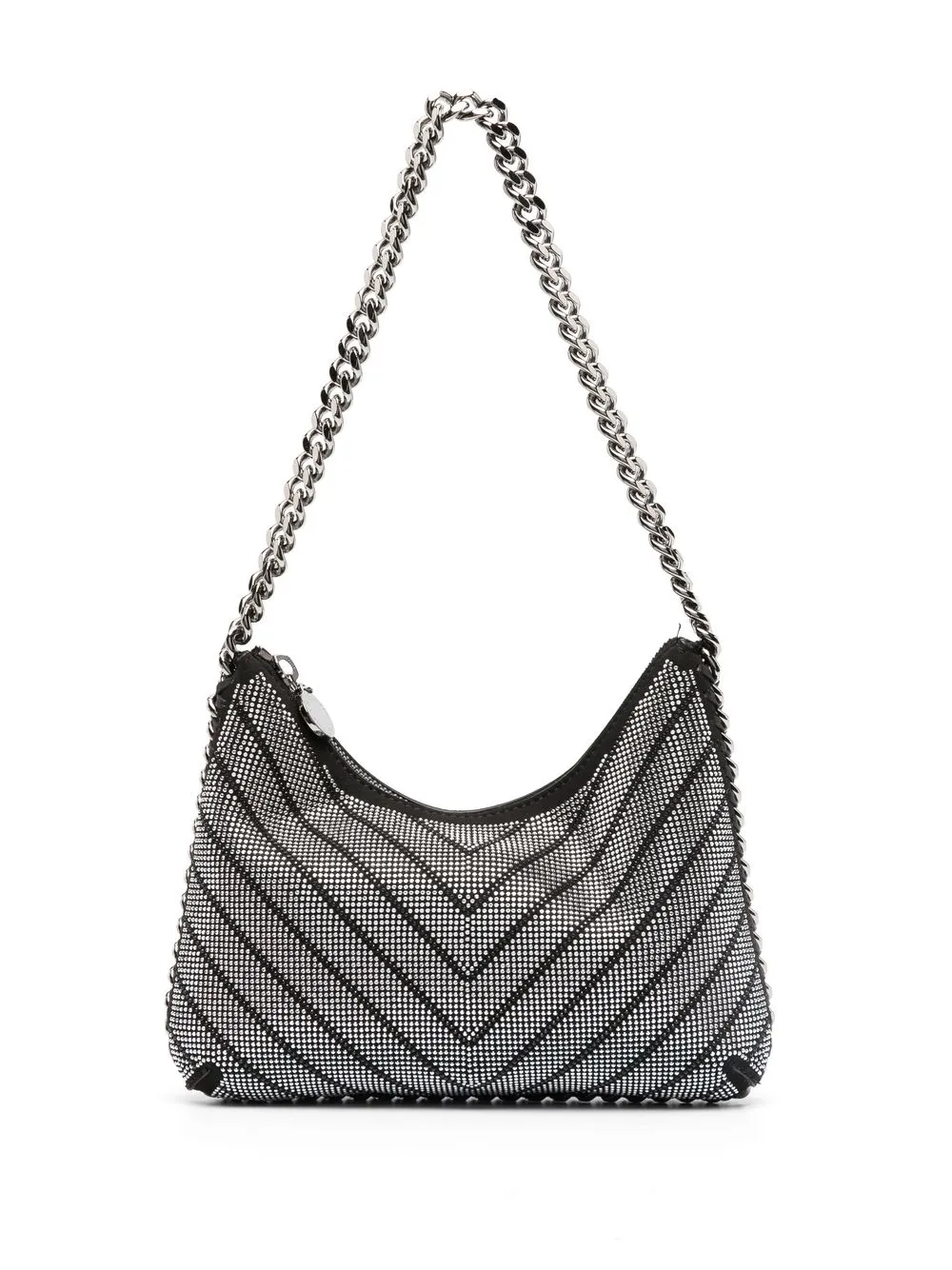 

Stella McCartney bolsa de hombro Falabella mini con strass - Negro