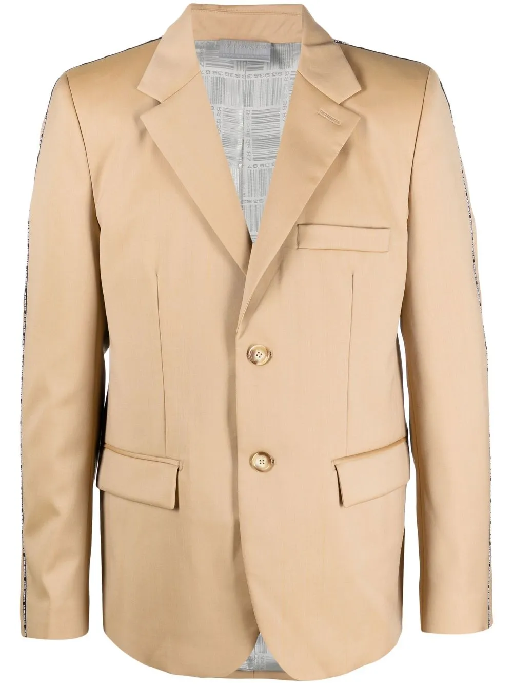 

VTMNTS single-breasted wool blazer - Neutrals