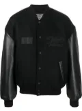VTMNTS logo-patch long-sleeve bomber jacket - Black
